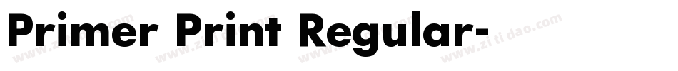 Primer Print Regular字体转换